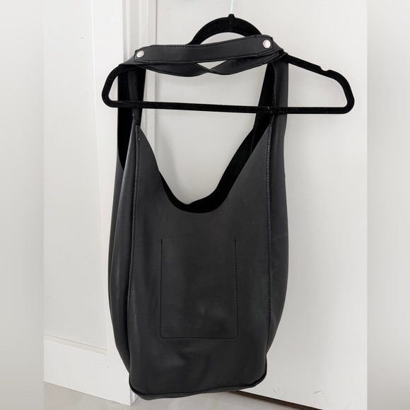 Rag & Bone Logan Black Leather Shopper Tote Shoulder Bag - Picture 14 of 16